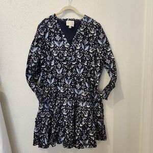 Sail To Sable Floral V-Neck Long Sleeve Dress